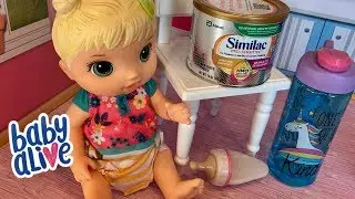 Baby alive videos feeding Bailey formula in her bottle