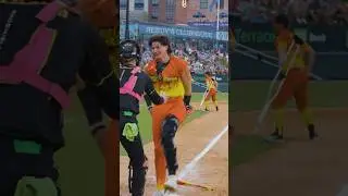 He Got Home on Crutches #firefighters #hero #bananaball #baseball #crutches #comeback #sports #fun