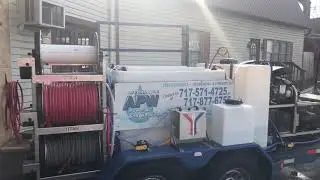 Power Washing and Soft Washing Trailer Set Up