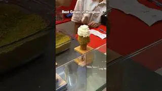 Authentic French premium #gelato w/ freshly made cones📍Blendies- Siam Square One #Bangkok #thailand