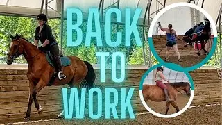 BUCKING AND BAREBACK: Bringing My Young Horse Back into Work // Kaitehh Equestrian