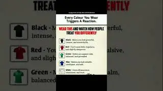 What Your Clothing Color Says About You 👕🔥 (Psychology Explained)