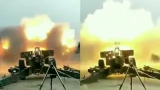 Slow Motion: 155mm Sharang Field Gun | INDIAN ARMY Artillery
