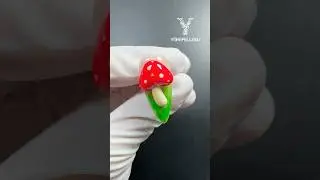 3D Mushroom🍄 Nail Tutorial Base color: YM021 Red color: YM061 #yokefellow #nails #nailart #nailgel