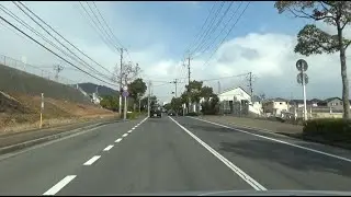 【車窓倍速】祇園のイオンから春日野へ、そして国道183号へ　（広島市 2026.1.24)