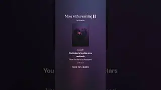 Muse with a warning