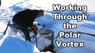 Winter Cranberry Farm Work