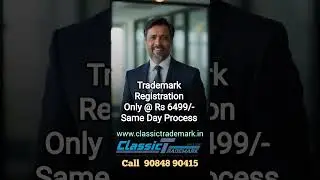 Trademark Registration Only @Rs.6499. Same Day Registration Process.
