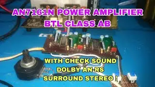 AN7161N LOADING TEST VOICE POWER AMPLIFIER WITH DOLBY AN-RS SURROUND PINK NOISE
