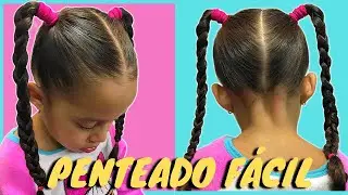 PENTEADO FÁCIL E RÁPIDO: COMO FAZER UM PENTEADO INFANTIL SIMPLES COM TRANÇAS | MARIA CHIQUINHA