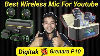 Digitek Mic Vs Grenaro P10 Wireless Mic Comparison. Audio Quality & Noise Cancellation Live Test