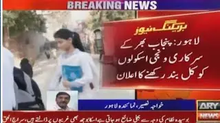 ary news school closed tomorrow | ary news school closed punjab