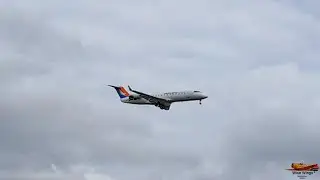 Proflight Zambia Bombardier CRJ-200 landing at O.R. Tambo International Airport (FAOR)