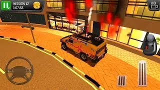 Emergency Driver Sim City Hero - Fire Truck Driving - Gameplay Android