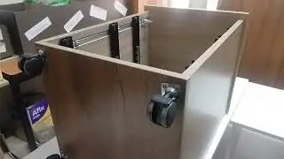 Archivero peque&ntilde;o de tres cajones para cub&iacute;culo video de armado muebles cu&eacute;