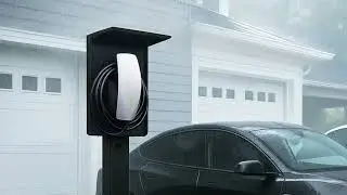 EV Charger Pedestal with Roof