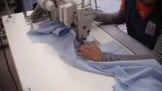 SHIRT SHOULDER JOIN AND TOP STITCH OPERATION WITH FOLDER