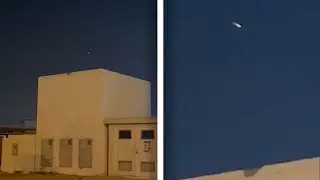 Mysterious Object Flying Through The Sky Above Dubai