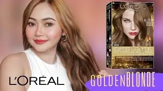 Coloring My Hair Using L'OREAL Golden Blonde 6.30 With Highlights