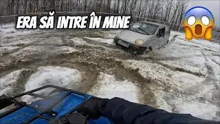 Aventură pe zăpadă: aproape accident 😱