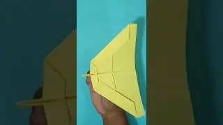 Paper airplane glider that FLIES forever (new folding tutorial )