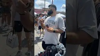 Waking up UFC Fighter Julian Marquez at the @s2faction BBQ