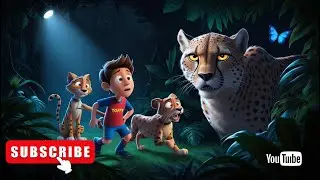 Messi and the Wild Cheetah | Jungle adventure and survival | animated story