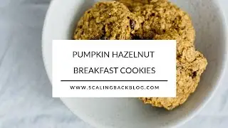 Pumpkin hazelnut breakfast cookie