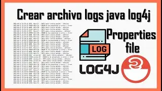 Create Java Log4j properties file