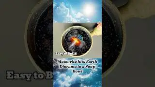 Meteorite hits Earth Diorama | Miniature Universe #classicminiature #diy #meteorite #Impact