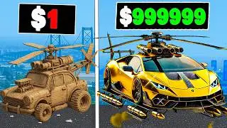 $1 to $1,000,000,000 FLYING CAR in GTA 5!