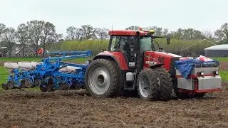 Case IH Puma 175 CVX | GPS | Monosem 12 rijer | Berkhof | Maize seeding | Mais zaaien
