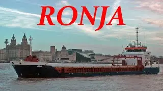 Ronja's Graceful River Mersey Arrival: A 180 Turn and Into Alfred Dock