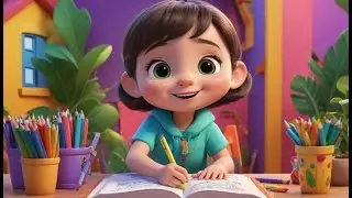 Coloring Books Go Scribble Scribble Scrib | English Nursery Rhyme | Kids Songs | Baby Music