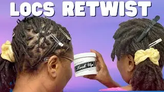 RETWISTING MY LOCS WITH NATURAL ELEGANCE LOCK UP | LOC JOURNEY: MONTH 17
