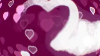 4K EKG Heart of Hearts Fisheye Distortion Pink White Copyright Free Stock Footage Free Download