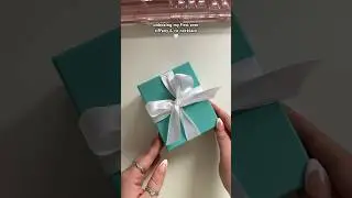 unboxing my first ever tiffany & co necklace for my 2 year anniversary🤍 #youtubeshorts #unboxing
