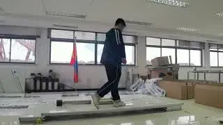 Cleanroom sandwich panel strength test