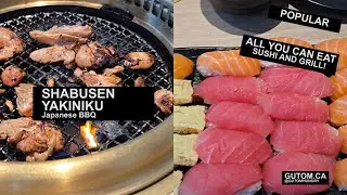 ALL YOU CAN EAT SUSHI AND BBQ! SHABUSEN YAKINIKU HOUSE #FOOD #STREETFOOD #SUSHI
