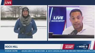 1:45 p.m. ice storm update | Rock Hill, SC starting to see ice form on roadways