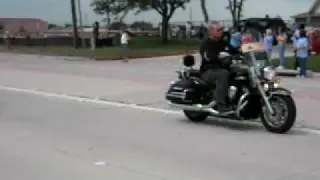 Local Motorcycle club motorcade tribute