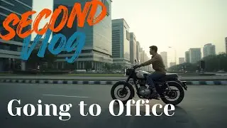 Gurgaon Office Morning Routine 🏍️ | Hunter 350 Ride to Emaar Digital Greens | Vlog #2