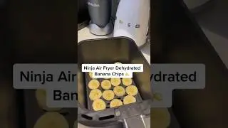 WANT CRISPY BANANA CHIPS? Dehydrate Them in Your Air Fryer! 🍌✨ NO OIL, NO SUGAR, JUST CRUNCH!