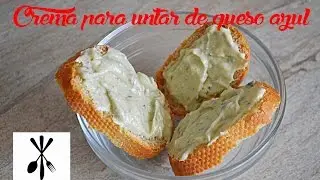 Crema untable de queso azul