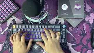 Fantech MAXFIT67 with Tecware Pearl Purple Tactile Switch Sound test