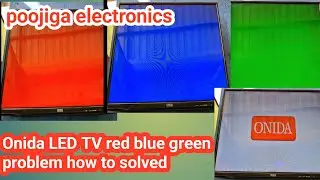 Как решить проблему с цветом RBG-телевизора Onida LED TV 32 дюйма @poojigaelectronics