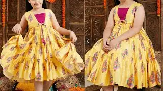 Very Easy Summer Special 3 Layer Baby Frock Cutting and Stitching/ Baby Frock Design