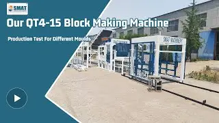 Our QT4 15 Block Making Machine Production Test For Different Moulds