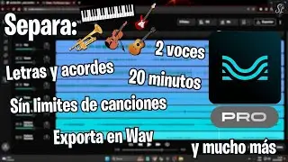 MOISES PRO | SEPARA VOZ PRINCIPAL y ARMON&Iacute;AS, PIANO, GUITARRAS, CUERDAS, TROMPETAS y MUCHO M&Aacute;S