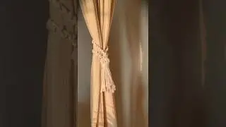 Macrame  Curtain Belt #macrame #curtainaccessories #macrametutorial #curtainbangtutorial